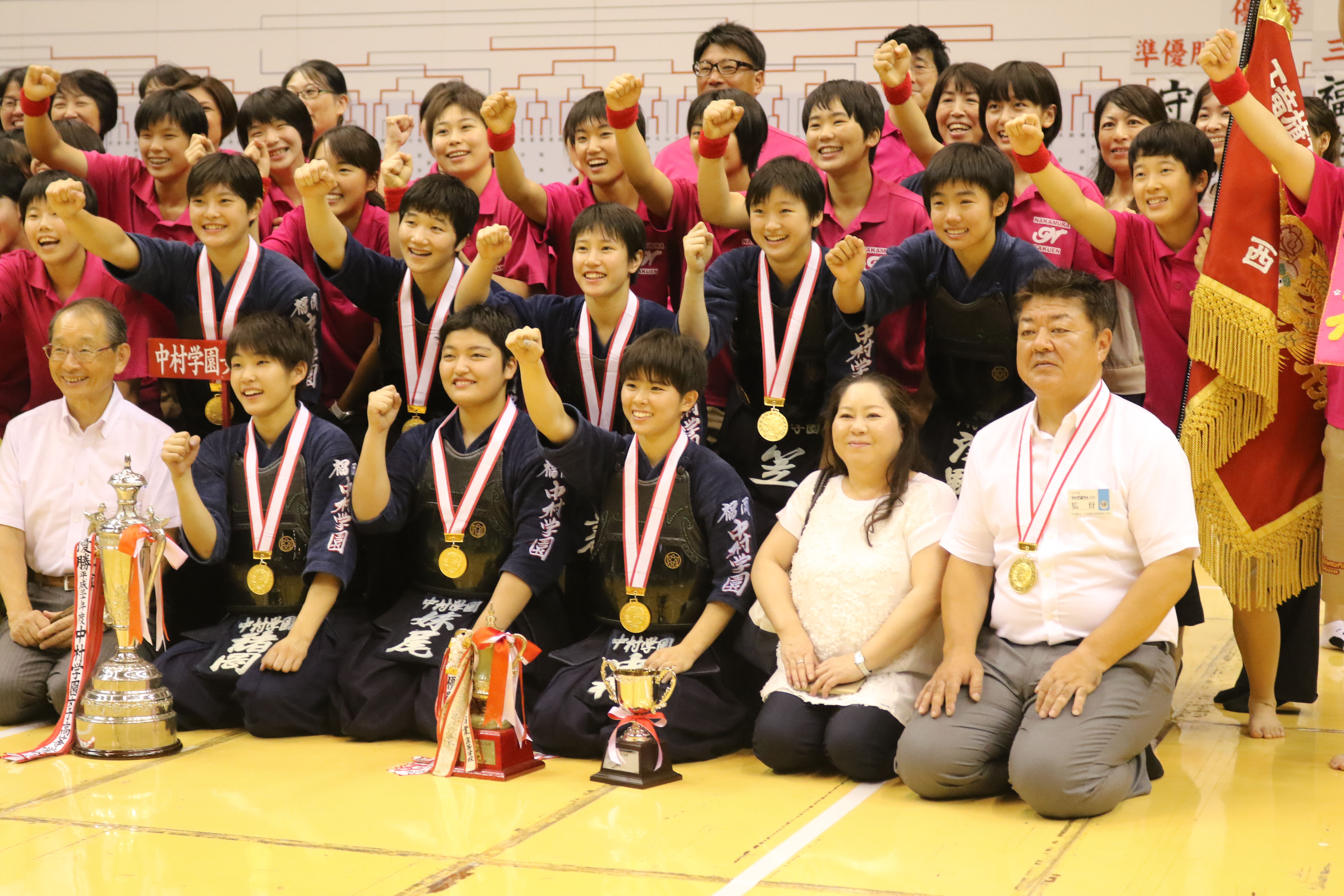女王 中村学園女子が鉄壁の３連覇 平成30年度玉竜旗高校剣道大会 女子 公式 剣道ナビ